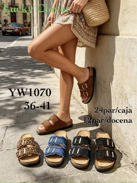 Sandalias de dos tiras-YW1070