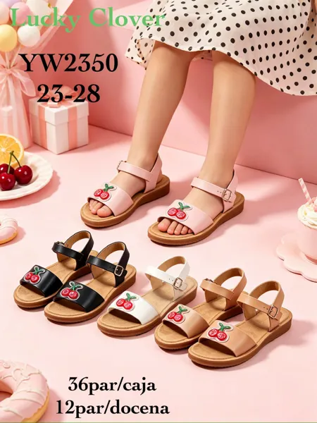 Sandalias de cerezas para niños-YW2350
