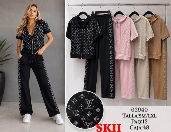 Conjunto Sudadera con Capucha y Pantalón