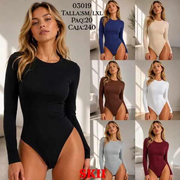 Body de manga larga
