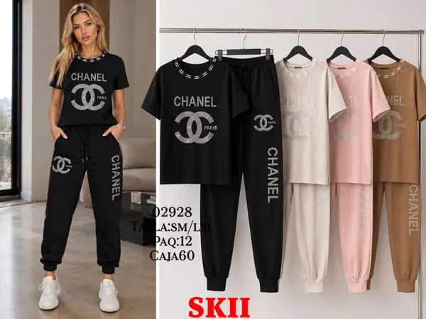 Conjunto casual de camiseta y pantalón