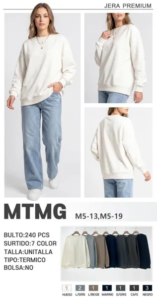 Sudadera térmica cuello redondo