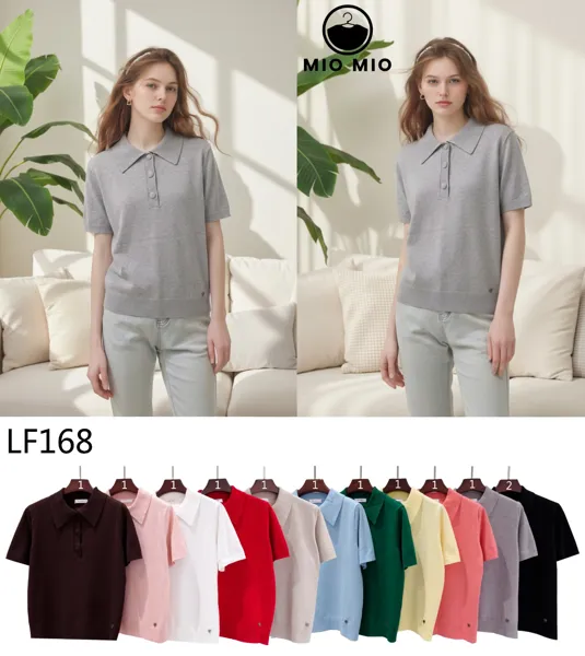 Playera Polo de Manga Corta-LF168