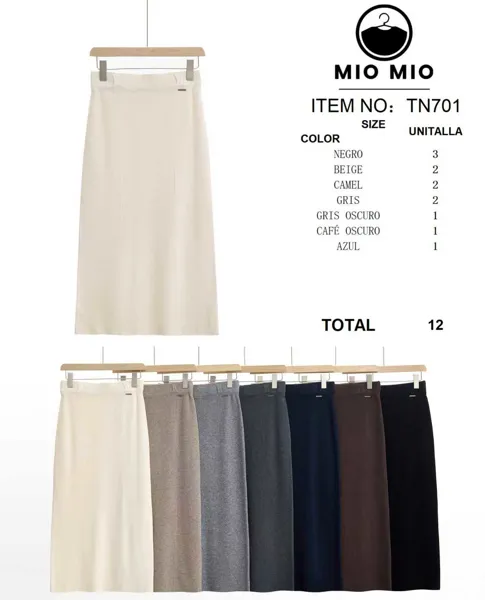Falda Midi Tejida-TN701