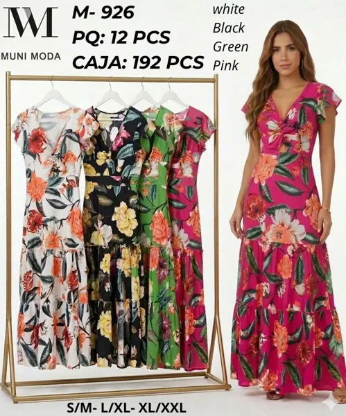 Vestido largo floral