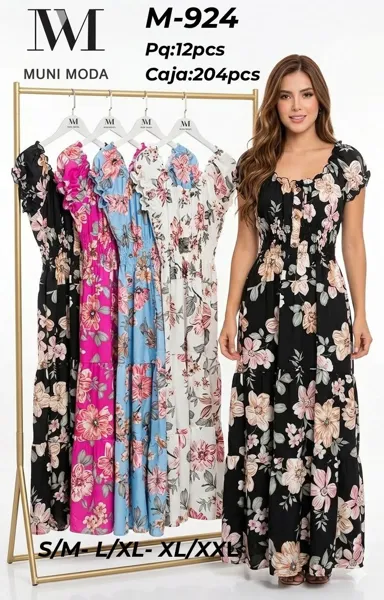 Vestido largo floral