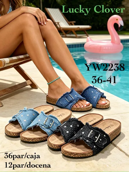 Sandalias de plataforma con hebilla