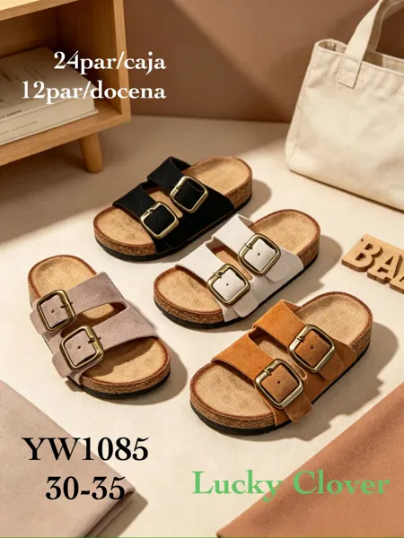 Sandalias con doble hebilla