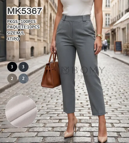 Pantalones rectos de vestir