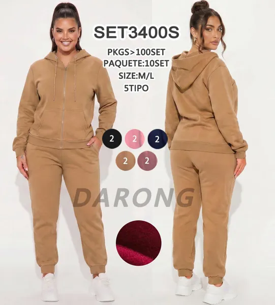 Conjunto de sudadera con capucha y pantalón jogger