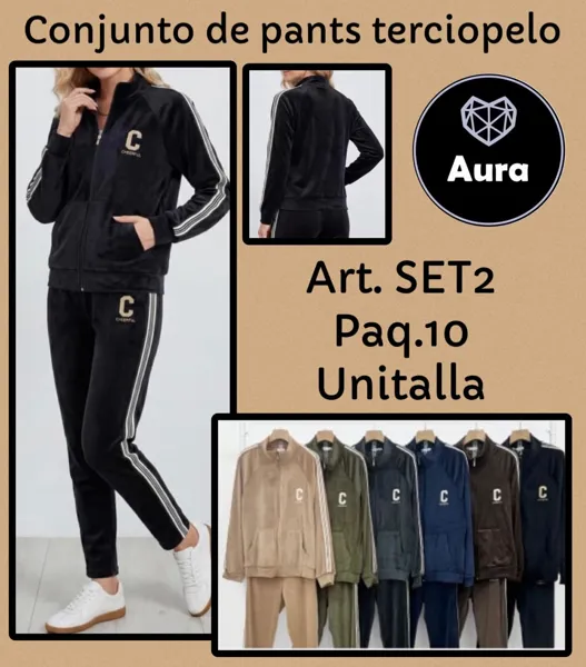 Conjunto de pants terciopelo
