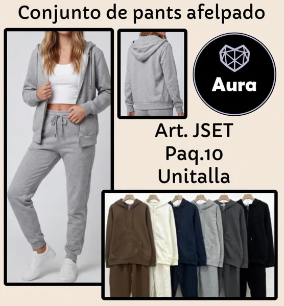 Conjunto de pants afelpado
