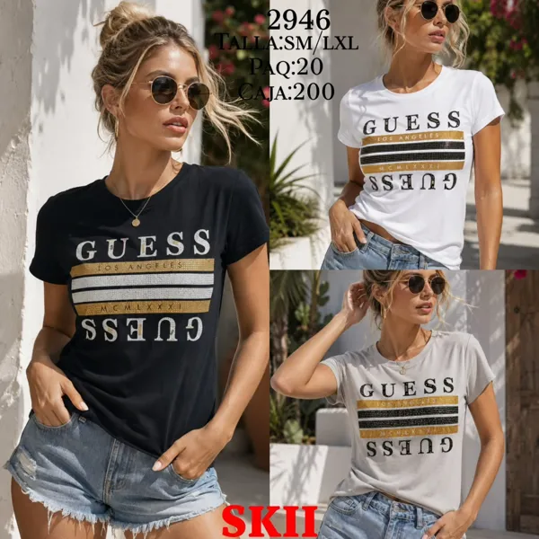 Playera Guess con franjas