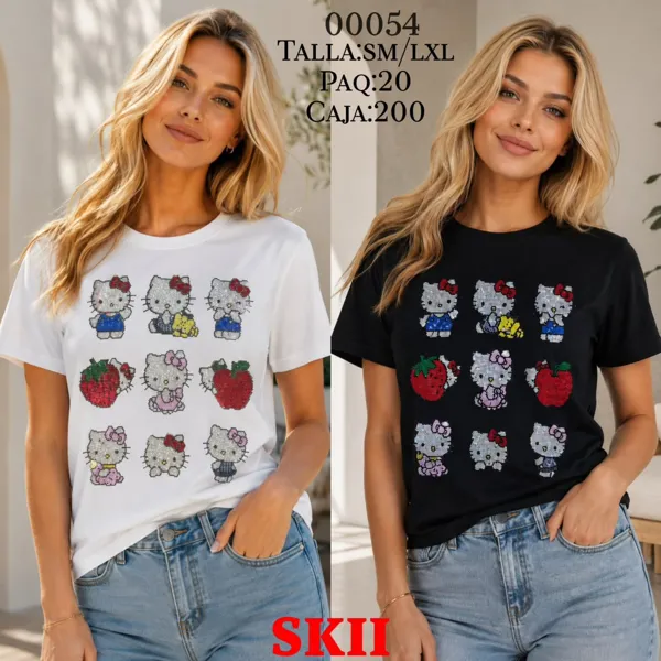 Playera de Hello Kitty con lentejuelas