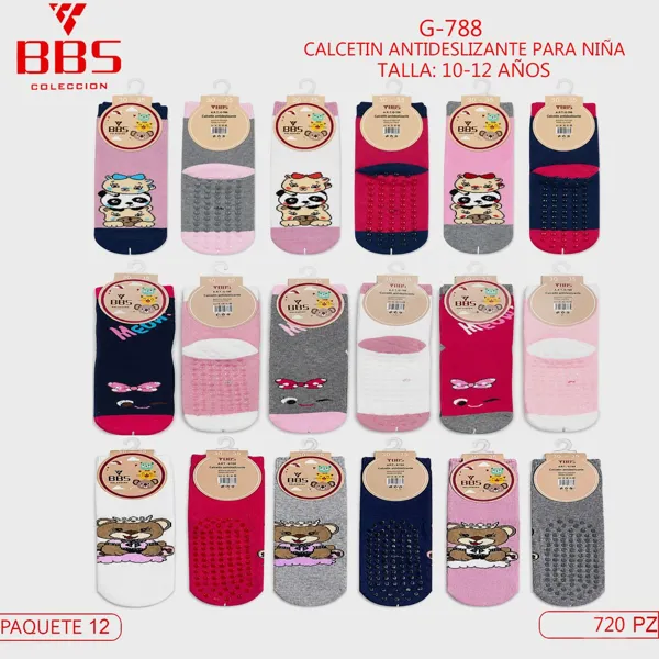 CALCETIN NIÑA ANTIDESLIZANTE 10-12