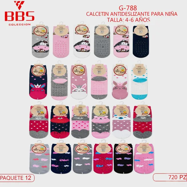 CALCETIN NIÑA ANTIDESLIZANTE 4-6