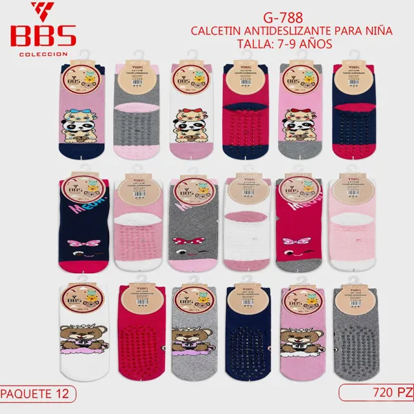 CALCETIN NIÑA ANTIDESLIZANTE 7-9