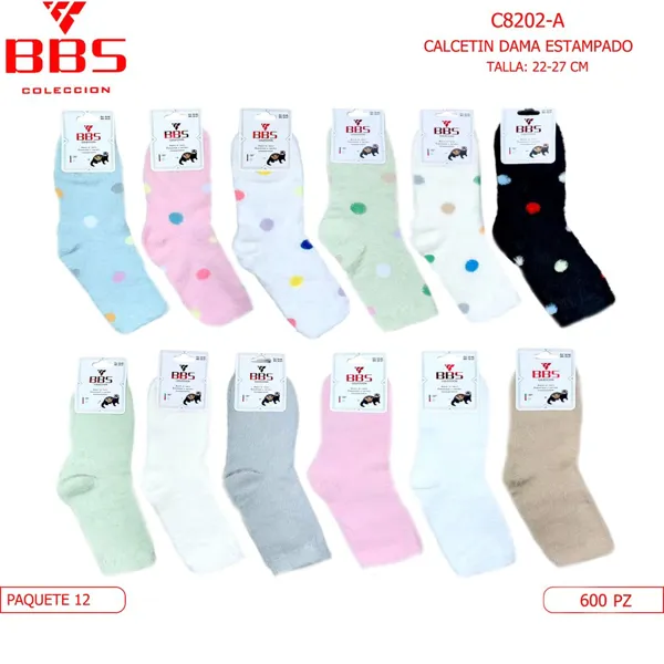 CALCETIN ESTAMPADO PARA DAMA
