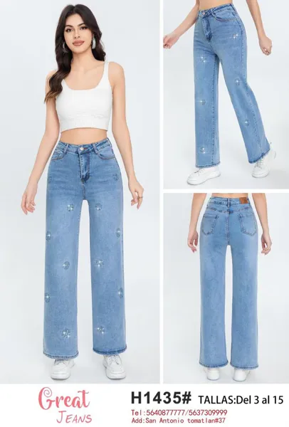 Jeans de corte recto