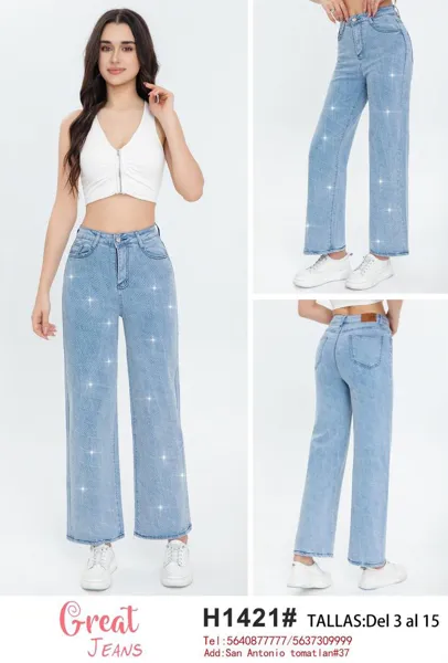 Jeans de mujer corte recto