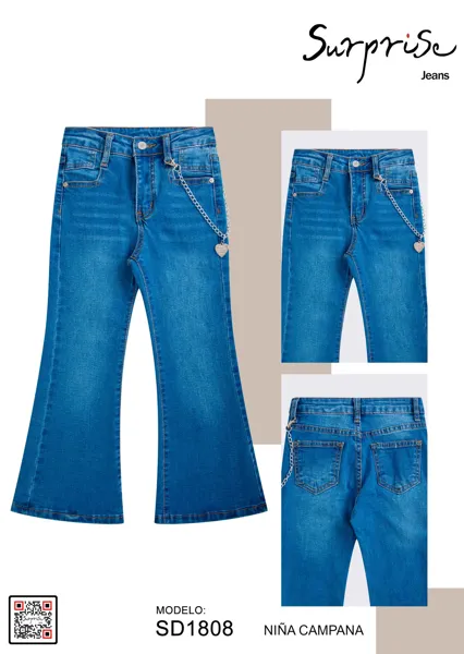 Jeans Niña Campana