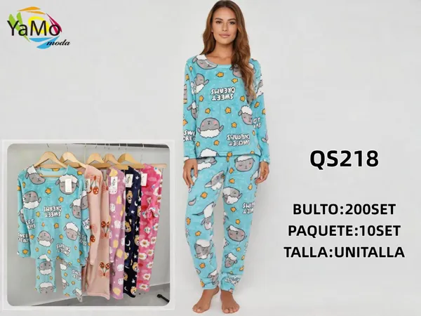 Pijama de dos piezas con estampado