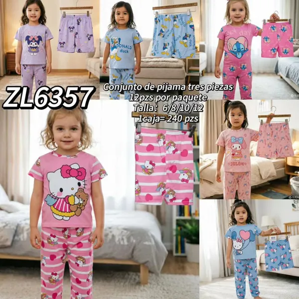 Conjunto de pijama tres piezas