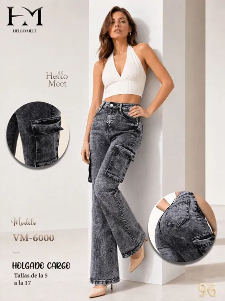 Jeans Holgado Cargo
