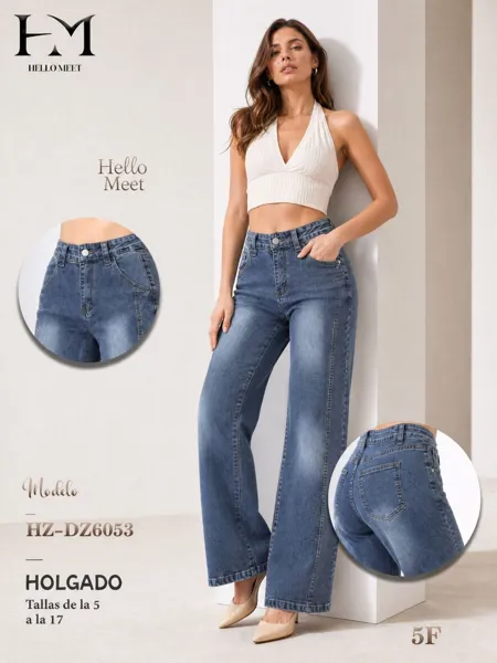 Jeans de corte recto