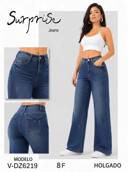 Jeans de corte holgado