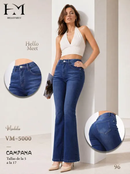 Jeans de Corte Campana