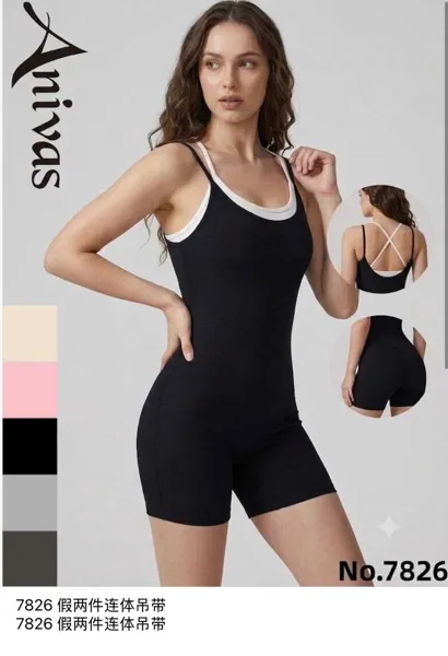 Mono deportivo de tirantes efecto doble capa-7826