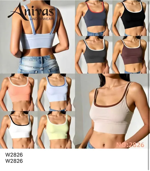 Sujetador Bralette de Tirantes Finos-W2826