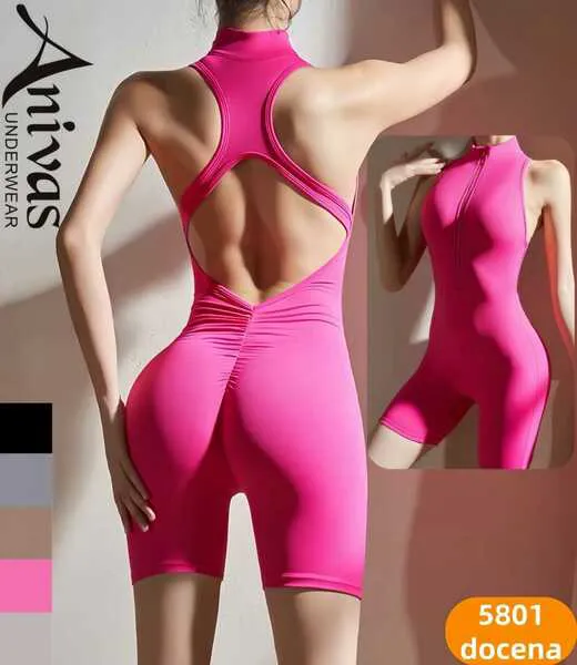 Body deportivo tipo biker con espalda descubierta-5801