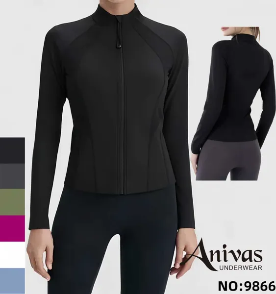 Chaqueta Deportiva con Cremallera para Mujer-9866