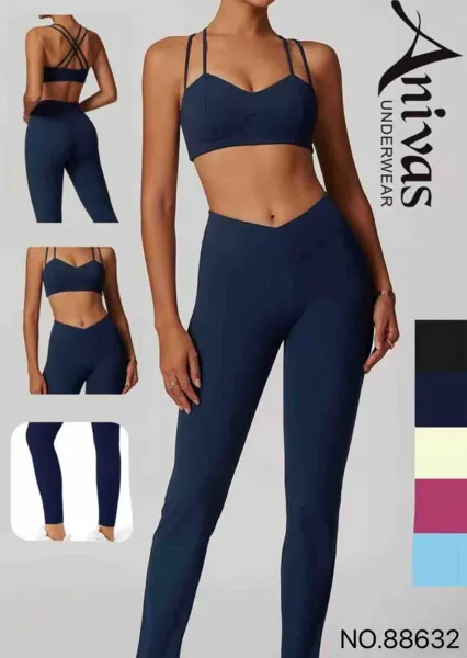Conjunto deportivo de sujetador y leggings-88632