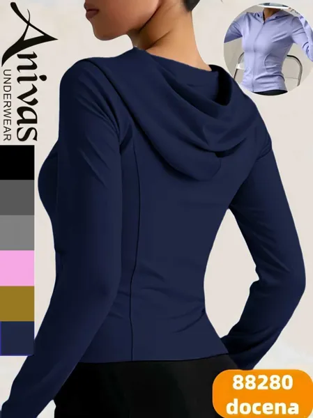 Sudadera deportiva con capucha para mujer-88280