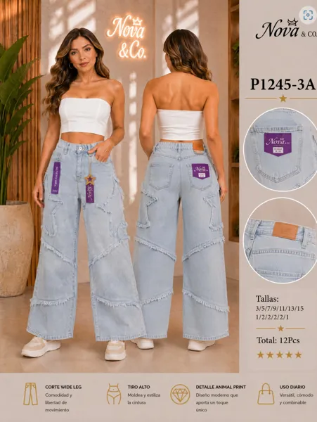 Jeans wide leg