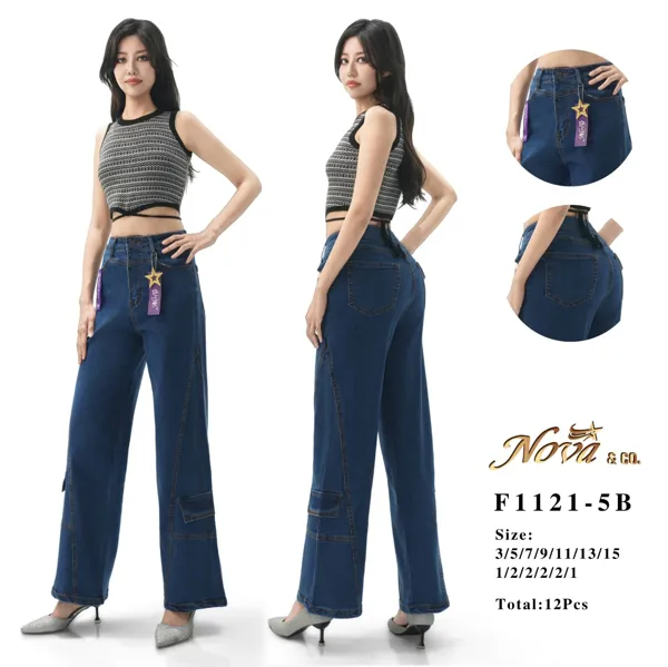 Jeans cargo de mujer