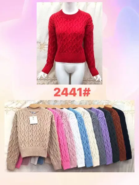 Suéter jersey de punto trenzado