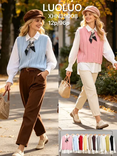 Chaleco de punto CON BLUSA