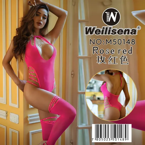 malla sexy rojo