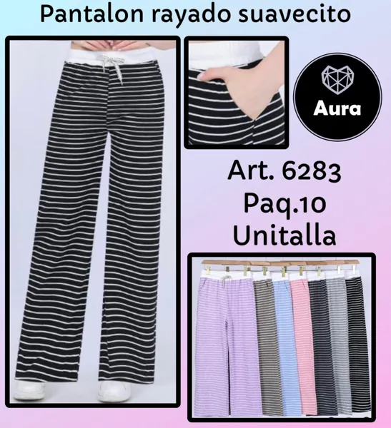 Pantalón rayado suavecito