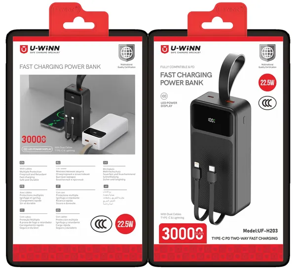 Batería portátil 30000mAh