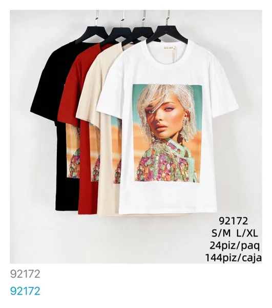 Playera de manga corta estampada