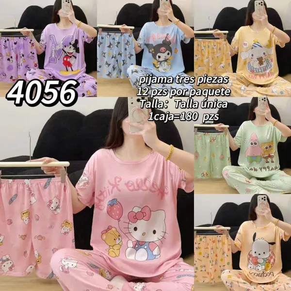 Pijama de tres piezas