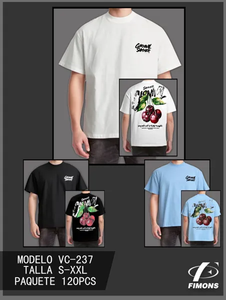 Playera estampada de hombre