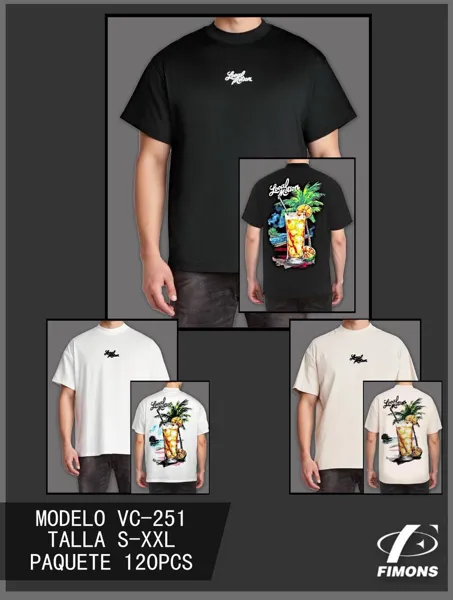 Playera estampada de hombre