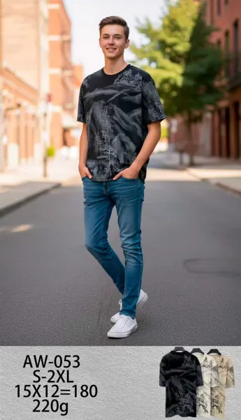 Playera tie-dye de hombre