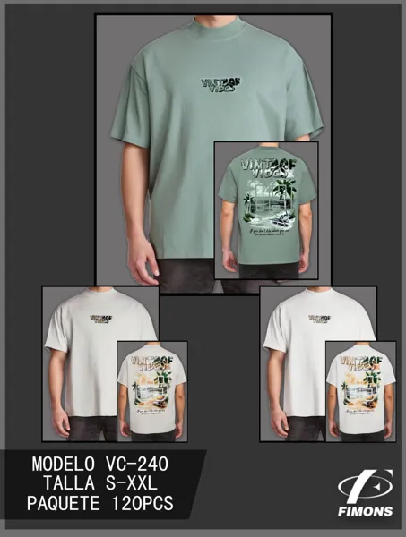 Playera estampada de hombre